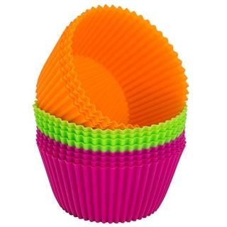 Webake 4.3-inch Jumbo Round Silicone Baking Cups Cupcake Liner Set of 12 by Weba
