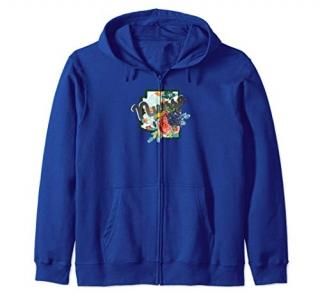 Arizona Nurse Watercolor Flower Zip Hoodie