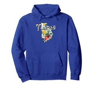Georgia Nurse Watercolor Flower Pullover Hoodie