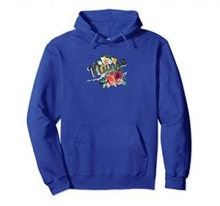 Alaska Nurse Watercolor Flower Pullover Hoodie