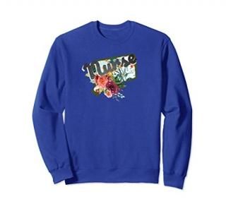 Connecticut Nurse Watercolor Flower Sweatshirt