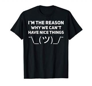 I'm The Reason Why We Can't Have Nice Things T-Shirt