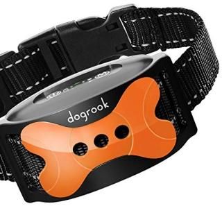 DogRook Rechargeable Bark Collar for Dogs Humane Training Collar with Vibration 