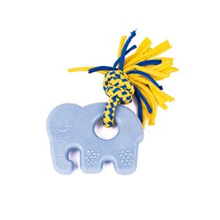 Zippy Paws - ZippyTuff Teethers Tough Chew Dog Toy - Elliot The Elephant