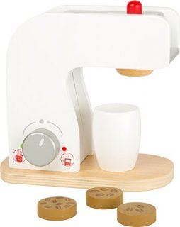 small foot wooden toys Coffee Machine Cups and Coffee Beans Complete playset for