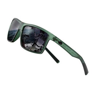 Square Polarized Sunglasses for Men and Women Vintage Driving Fishing Sports Sun