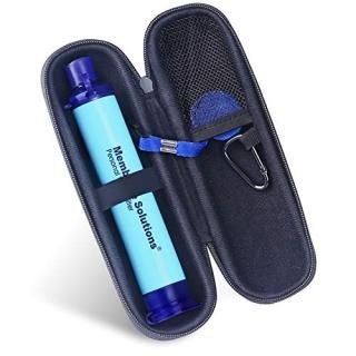 Membrane Solutions Straw Water Filter with A EVA Carrying Case Survival Water Pu
