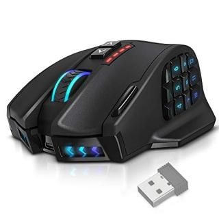 UtechSmart Venus Pro RGB Wireless MMO Gaming Mouse 16000 DPI Optical Sensor 2.4 