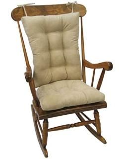 Klear Vu Twillo Overstuffed Rocking Chair Cushion Set Seat 17 x 17 and Seatback 