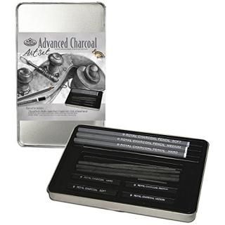 Royal Brush 422662 Advanced Charcoal Art Set with Tin