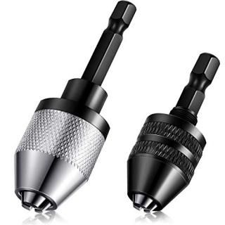 Keyless Drill Chuck 1/4 Inch Hex Shank Keyless Drill Chuck Fast Change Adapter C