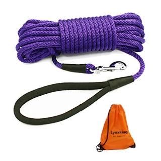 lynxking Check Cord Dog Lead Long Dog Training Leash Tracking Line with Comforta
