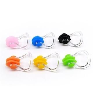 6 Pack - BRBD Waterproof Silicone Swimming Nose Clip Plugs for Adults Children A
