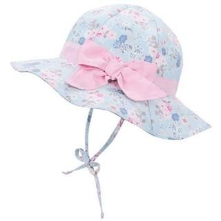 Baby Hat Bows for Girls Baby Bonnet Sun Hats for Babies UPF 50+ Baby Hats 6-12 M