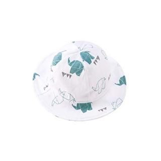 pureborn Baby Hat Boys Girls Sun Bucket Hats Breathable Cotton Elephant 3-6 Mont