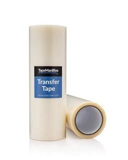 12 x 100' Roll of Clear Vinyl Transfer Tape for Craft Die Cutters. Premium-Grade