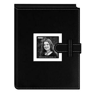 Pioneer Photo Albums 24 Pocket Sewn Leatherette Frame Cover Album with Strap Clo
