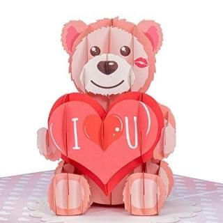 Paper Love I Love U Bear Х󥿥ǡ ݥåץåץ ϥɥᥤ 3Dݥåץåץ꡼ƥ󥰥 Х󥿥ǡ 
