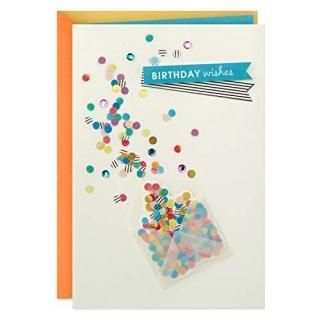 Envelope with Confetti - Hallmark Birthday Greeting Card