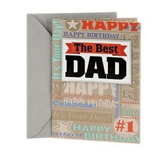 Words Pattern - Hallmark Birthday Greeting Card to Father