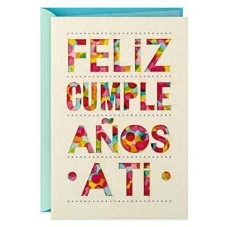 Hallmark Vida Spanish Birthday Card Tarjeta de Cumplea?os Espa?ola Feliz Cumplea