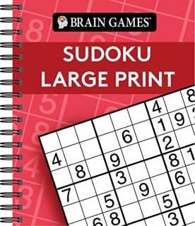 Brain Games - Sudoku Large Print Red