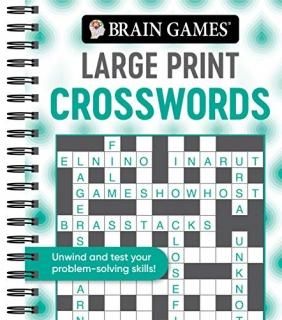 Brain Games - Large Print Crosswords Swirls Brain Games Large Print