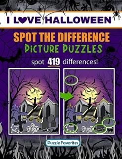 Spot the Difference I Love Halloween Picture Puzzles Book Featuring Halloween Il