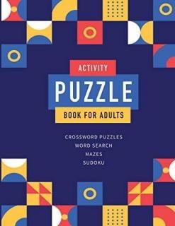 Activity Puzzle Book For Adults Best Brain Training Activity For Adults Featurin