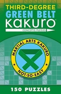 Third-Degree Green Belt Kakuro Martial Arts Kakuro