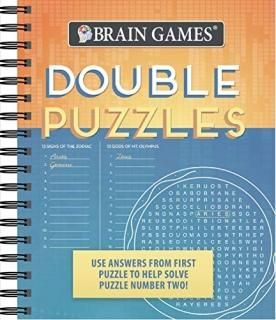 Brain Games - Double Puzzles Use Answers from First Puzzle to Help Solve Puzzle 