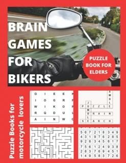 Brain Games for Bikers Puzzle Books Motorcycle - Word Search Sudoku Jumble Words