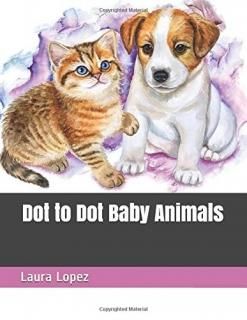 Dot to Dot Baby Animals Large Print Adult Dot to Dot Puzzles