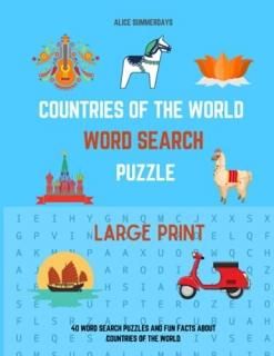 Countries Of The World Word Search Puzzle Large Print 40 Word Search Puzzles And