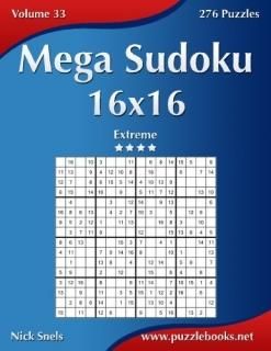 Mega Sudoku 16x16 Extreme - 276 Puzzles
