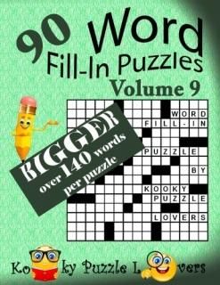 Word Fill-in 90 Puzzles Over 140 Words Per Puzzle