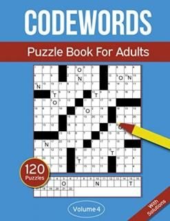 Codewords Puzzle Book For Adults Code Breaker Puzzle Book With 120 Codeword Puzz