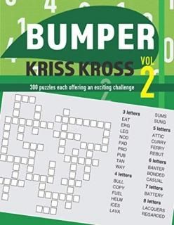 Bumper Kriss Kross Volume 2 300 puzzles each offering an exciting challenge