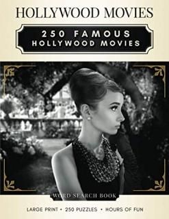 Word Search Book - Hollywood Movies 250 Large Print Word Search Puzzles For Adul