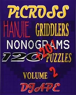 Picross Hanjie Griddlers Nonograms 120+20! Puzzles Hanjie Books