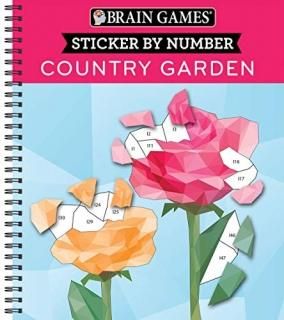 Brain Games - Sticker by Number Country Garden Geometric Stickers