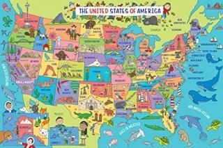 USA Map Floor Puzzle 48 Pieces