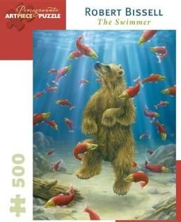 Robert Bissell - the Swimmer 500 Piece Puzzle Pomegranate Artpiece Puzzle