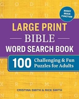 Large Print Bible Word Search Book 100 Challenging and Fun Puzzles for Adults