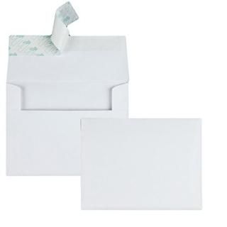 Greeting Card/Invitation Envelope Contemporary Redi-Strip#51/2 White100/Box 