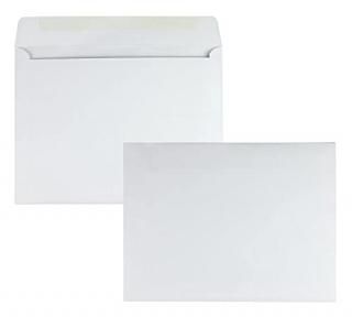 Open Side Booklet Envelope Contemporary 13 x 10 White 100/Box 