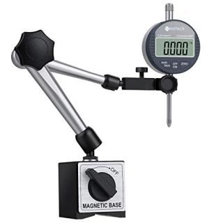Neoteck Electronic Digital Dial Indicator Gauge and Magnetic Base Set Range 0-1i