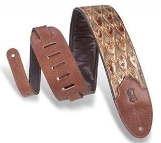 Levy's Leathers Sundance 3 wide Embossed Leather Guitar Strap; Western Series - 