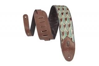 Levy's Leathers Sundance 3 wide Embossed Leather Guitar Strap; Western Series - 