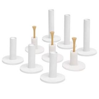 GoSports Rubber Golf Tees 9 Pack - 3X of 1.5 2.25 and 3.5 Tees - Universal wi